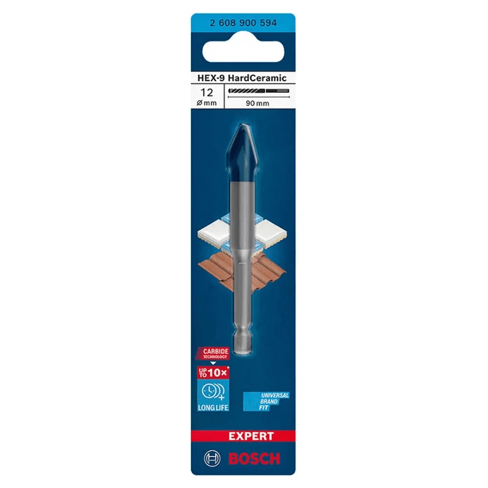 Broca Diamantada P/cer 12.0mm Hex-9 Bosc