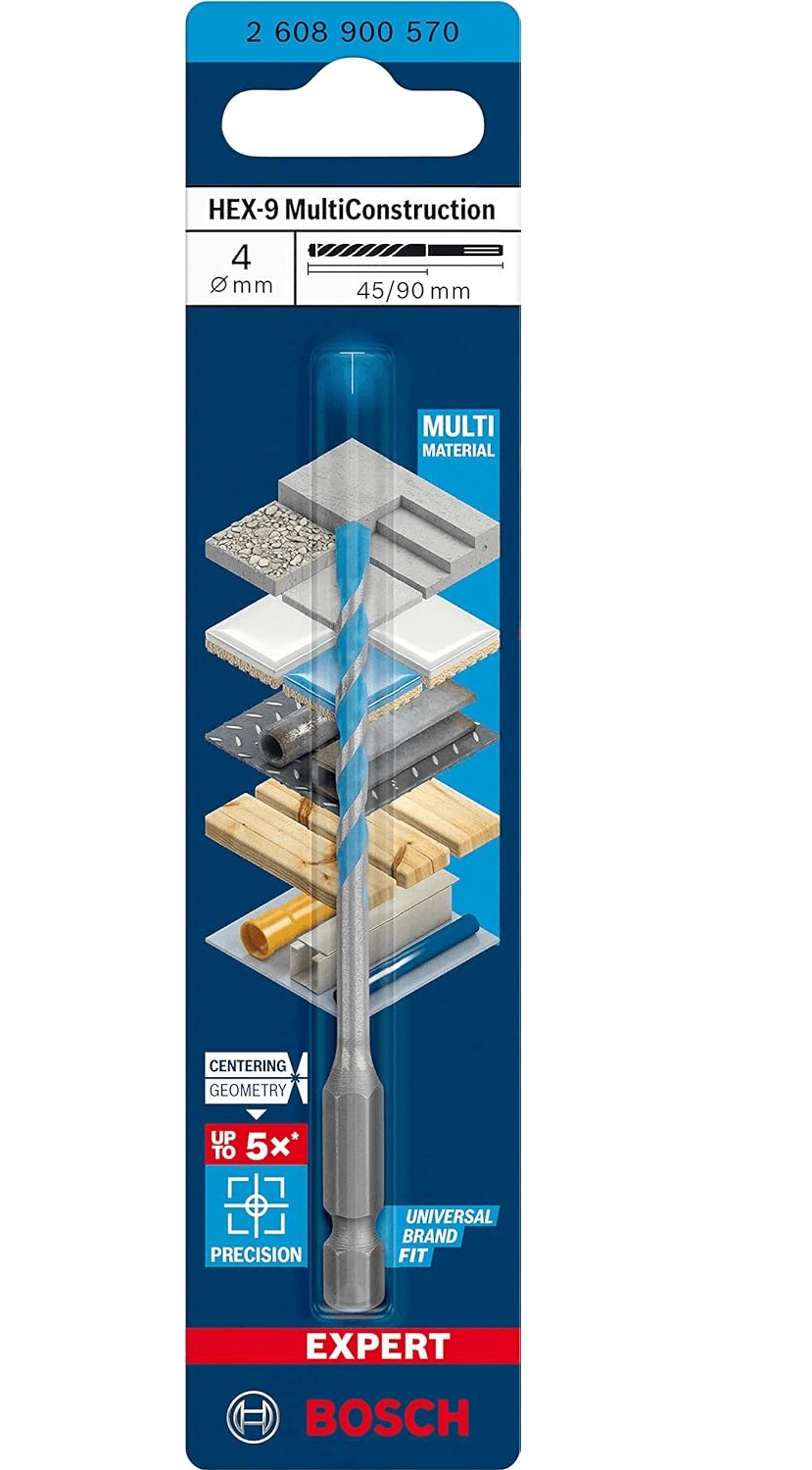 Broca Multimater Hex-9 4x45x90 Bosch