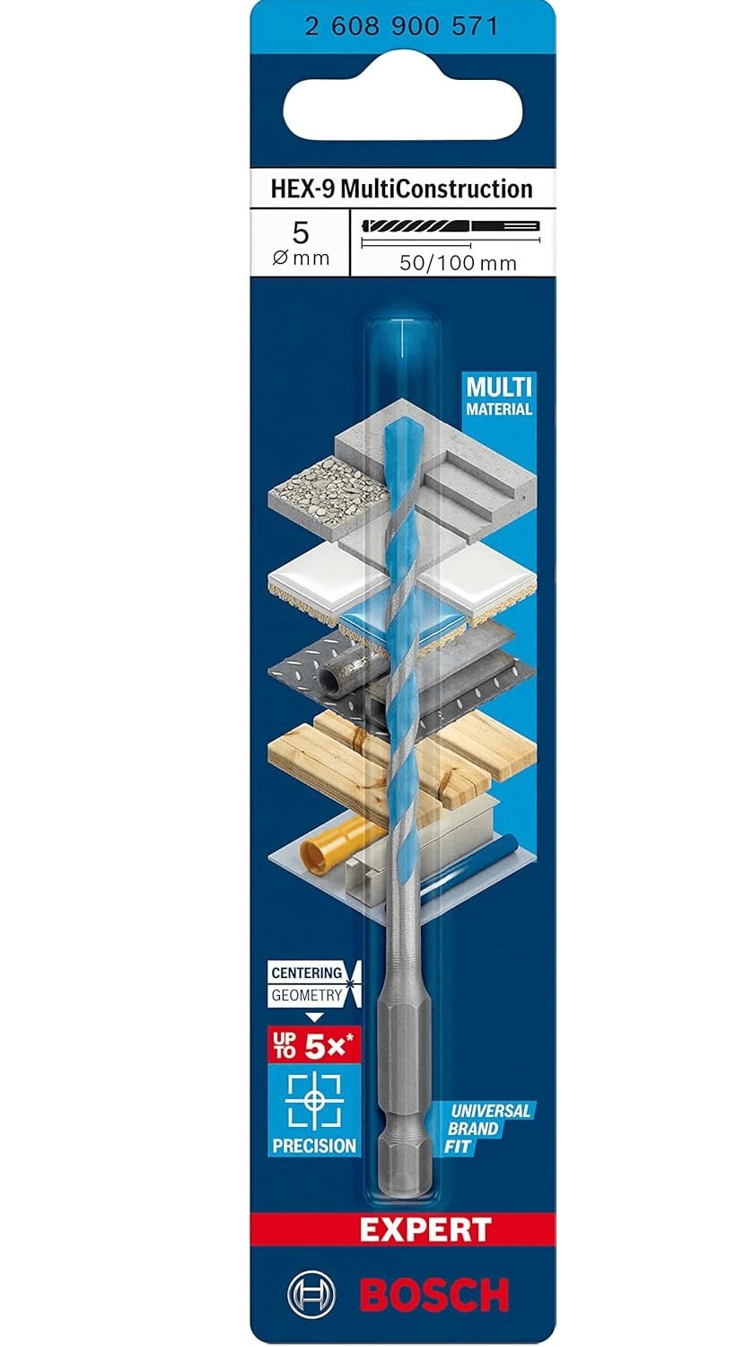 Broca Multimater Hex-9 5.5x60x100 Bosch