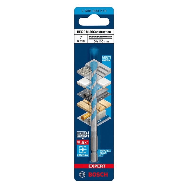 Broca Multimater Hex-9 7x50x100 Bosch