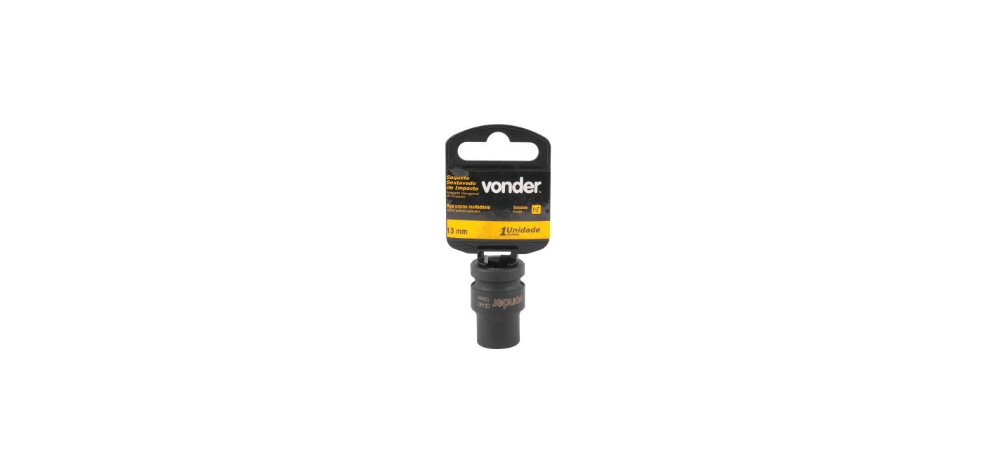 Soquete Sext imp 1/2” 13mm Crmo Vonder