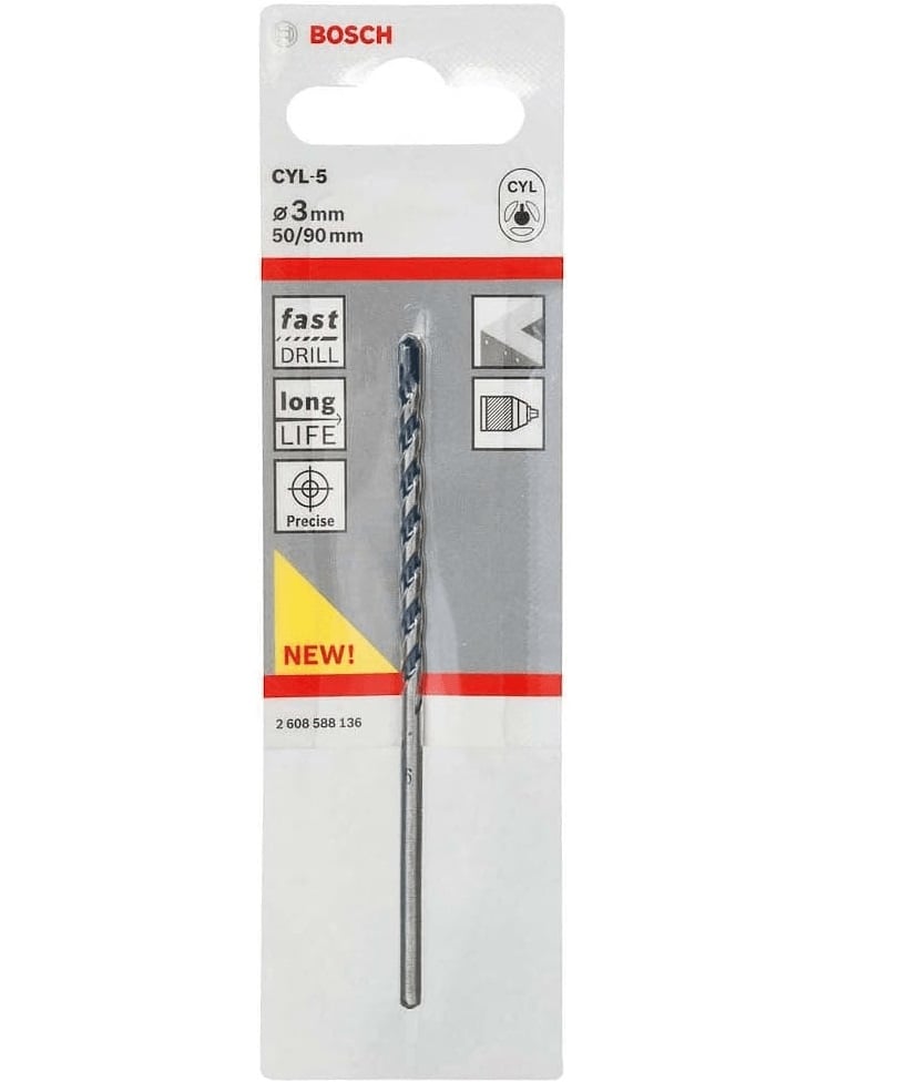 Broca Para Concreto Cyl-5 3x50x90 Bosch