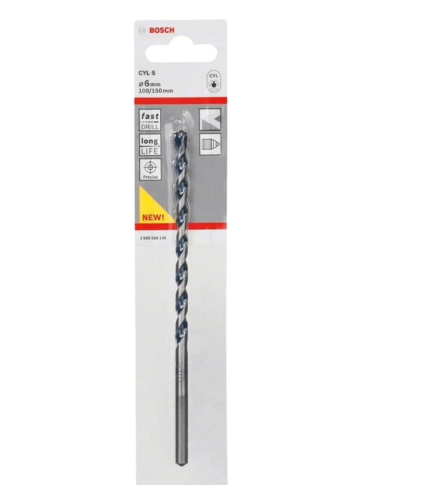 Broca Para Concreto Cyl-5 6x100x150 Bosc