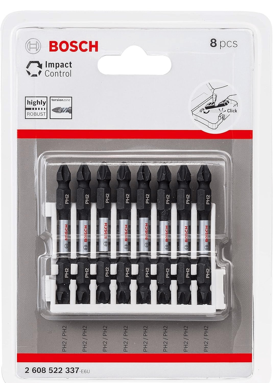 Bits Impact Control 65mm Ph2(x8) Bosch