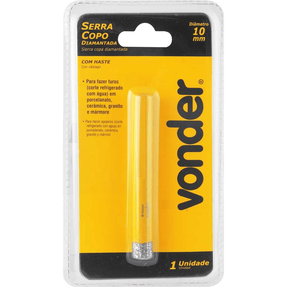 Serra Copo 10mm Diamantada C/haste Vonde