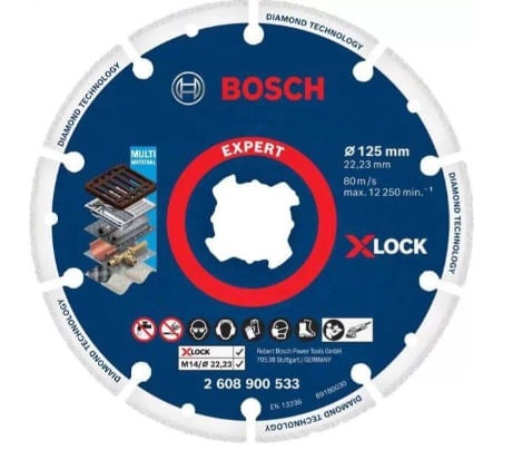 Disco Metal 125x22.23mmx-lock Bosch