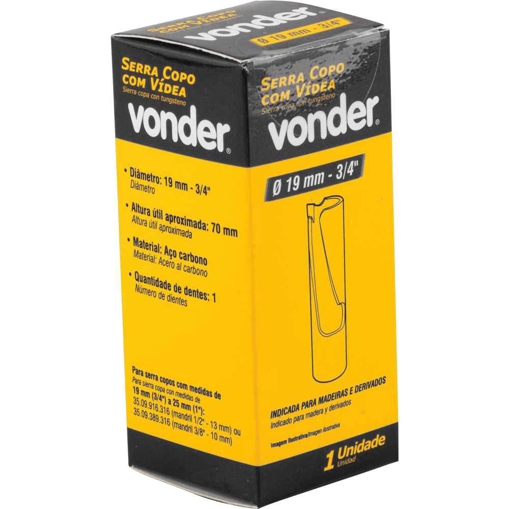 Serra Copo 19mm-3/4” C/videa Vonder