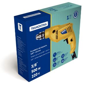 Furadeira de Impacto 500w 220v 3/8”  - Tramontina