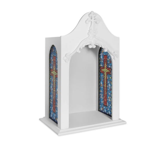 Capela c/ Vitral p 24,5x15,x10,5cm