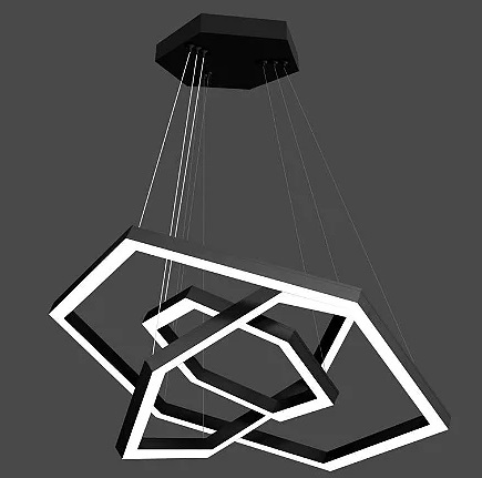 Pendente Perfili Hexag led 65w bc 3000k