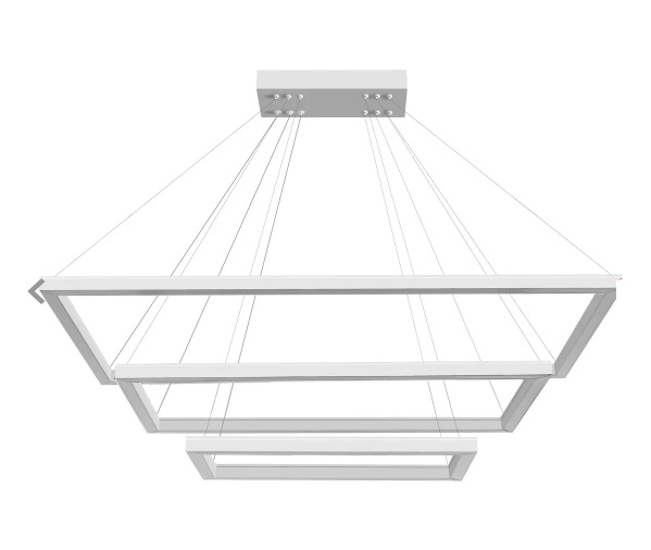 Pendente Perfiline Retang led 100w 3000k