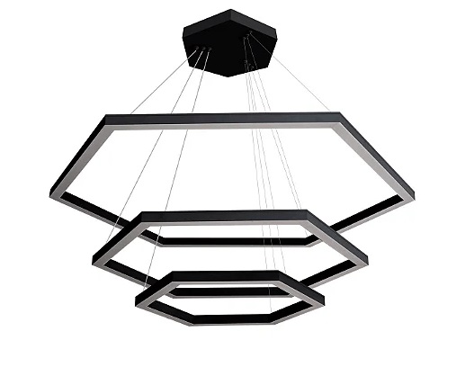 Pendente Perfili Hexag led 65w pt 3000k