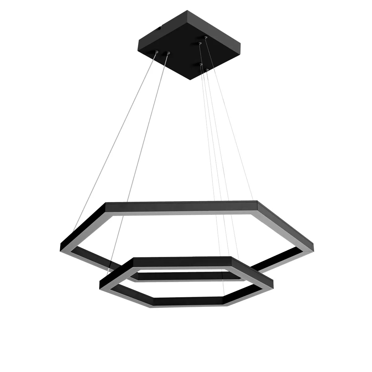 Pendente Perfili Hexag led 50w pt 3000k