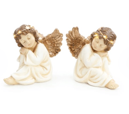Anjo dec Dormindo Bc/mr 18cm