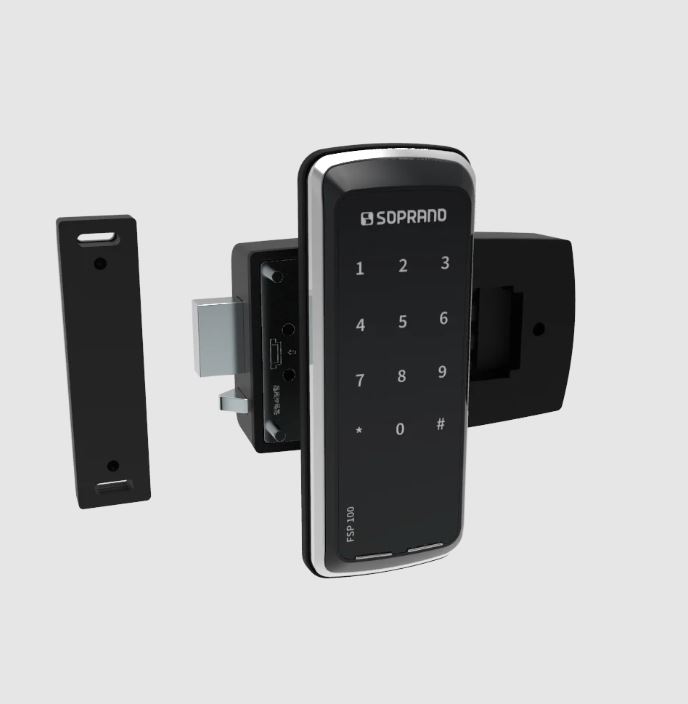 Fechadura Digital Sobrepor Fsp100 Externa Soprano