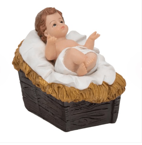 Menino na Jesus Manjedora Bc/nud g Crom