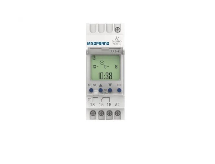 Relé Temporizador Semanal RAS-41 Soprano