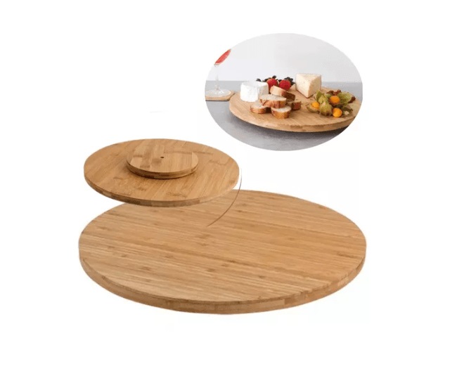 Tabua Giratoria Bambu 45x45 2,5cm Lyor