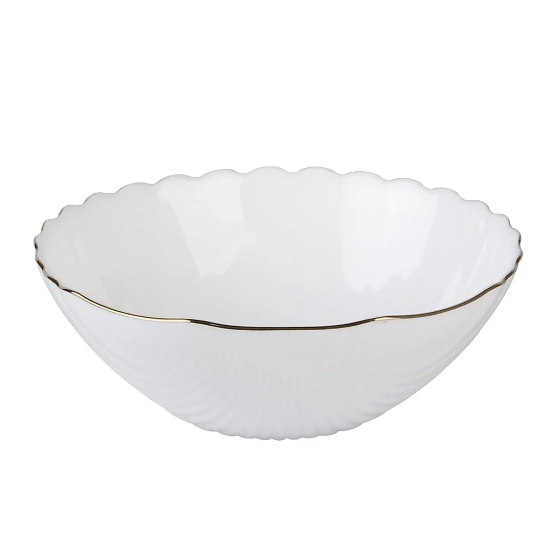 Bowl Tetis vid Opalino Gold rim 470ml