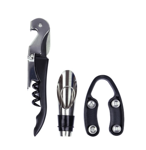 Jogo P/vinho c/3 Acesso Inox pt Full fit