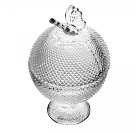 Potiche de Cristal C/pé Butterfly Wolff
