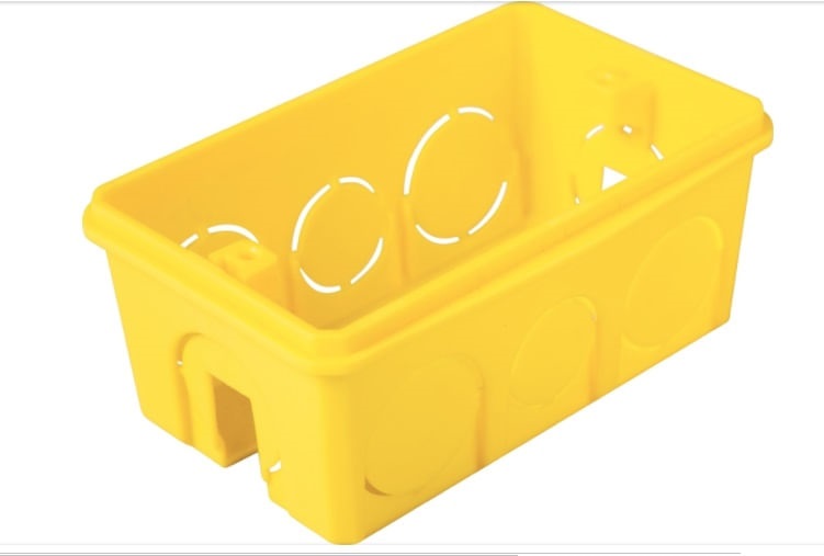 Caixa de Passagem 4x2 Amarela  - Tramontina