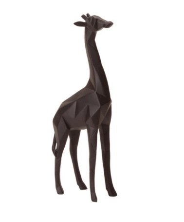 Escultura Girafa Polir pt 13865