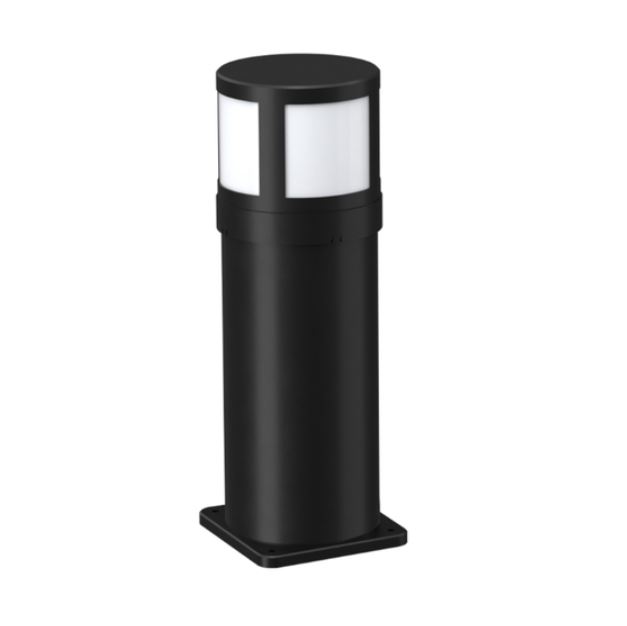 Balizador Led Para Jardim 8w 3000k Preto 30cm Ip65 Bivolt - Nitrolux