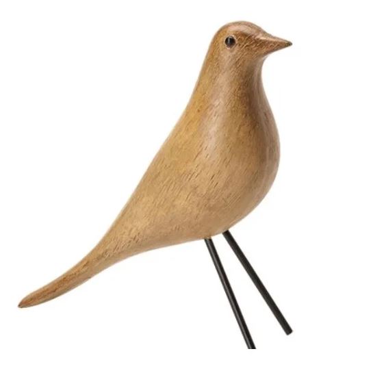 Escultura Passaro Em Poliresina 17cm - Mart