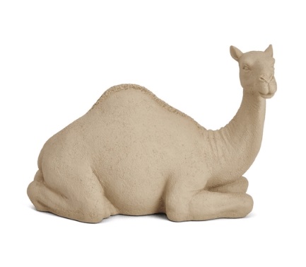 Escultura Dromedario Em Poliresina Bege - Mart
