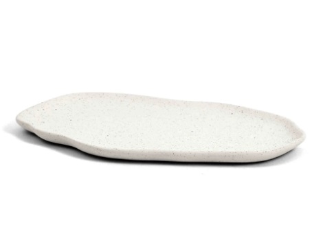 Bandeja Decorativa Organic 30cm Off White Mart