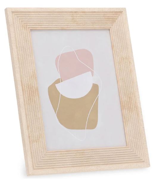 Porta Retrato Poliresina Vidro Bege 15x20cm - Mart