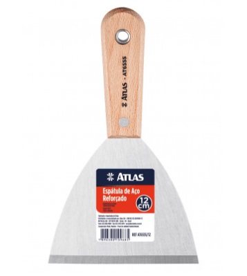 Espatula de Aço Reforçado 120mm -  Atlas