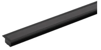 Perfil Embutir Al Way 3 Metros 25,7x7mm Preto Llum
