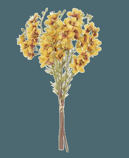 Flor do Campo ram C/fita x6 Ferrugem35cm