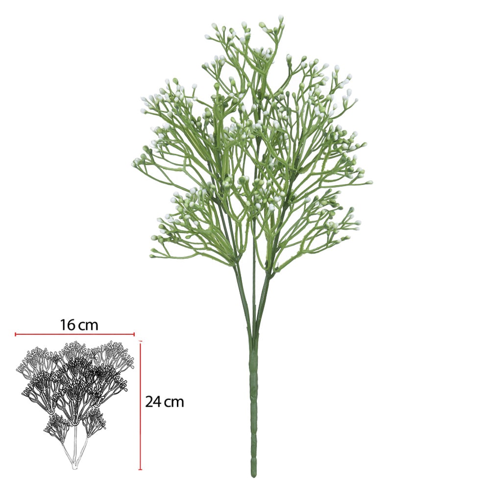 F.carinho mae Plast x25 Branco 33cm