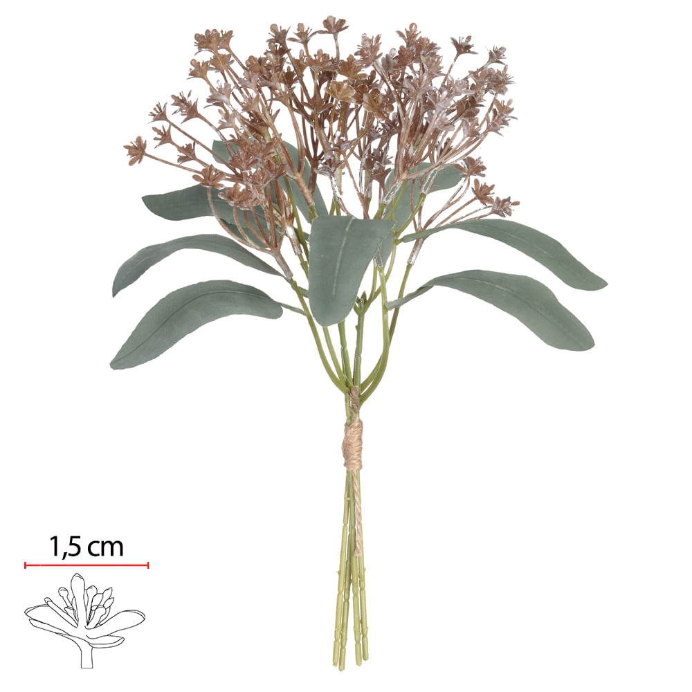 Flor Mini Ramal X112 Ocre out 32cm