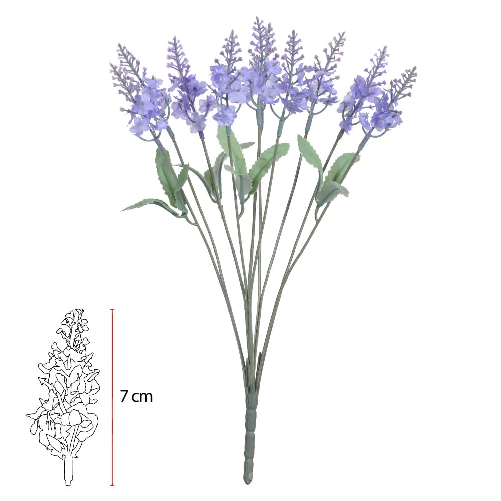Buque Lavanda x10 Lavanda Claro 33cm