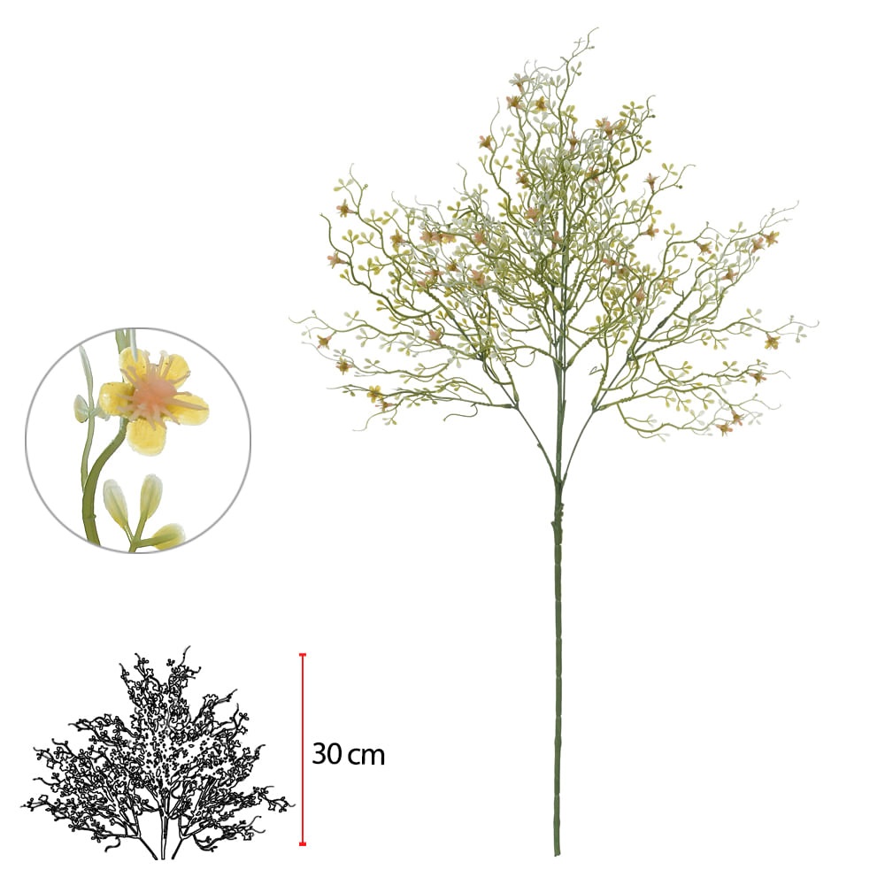 C.grass Flor Mini plt x25 Amarela 67cm