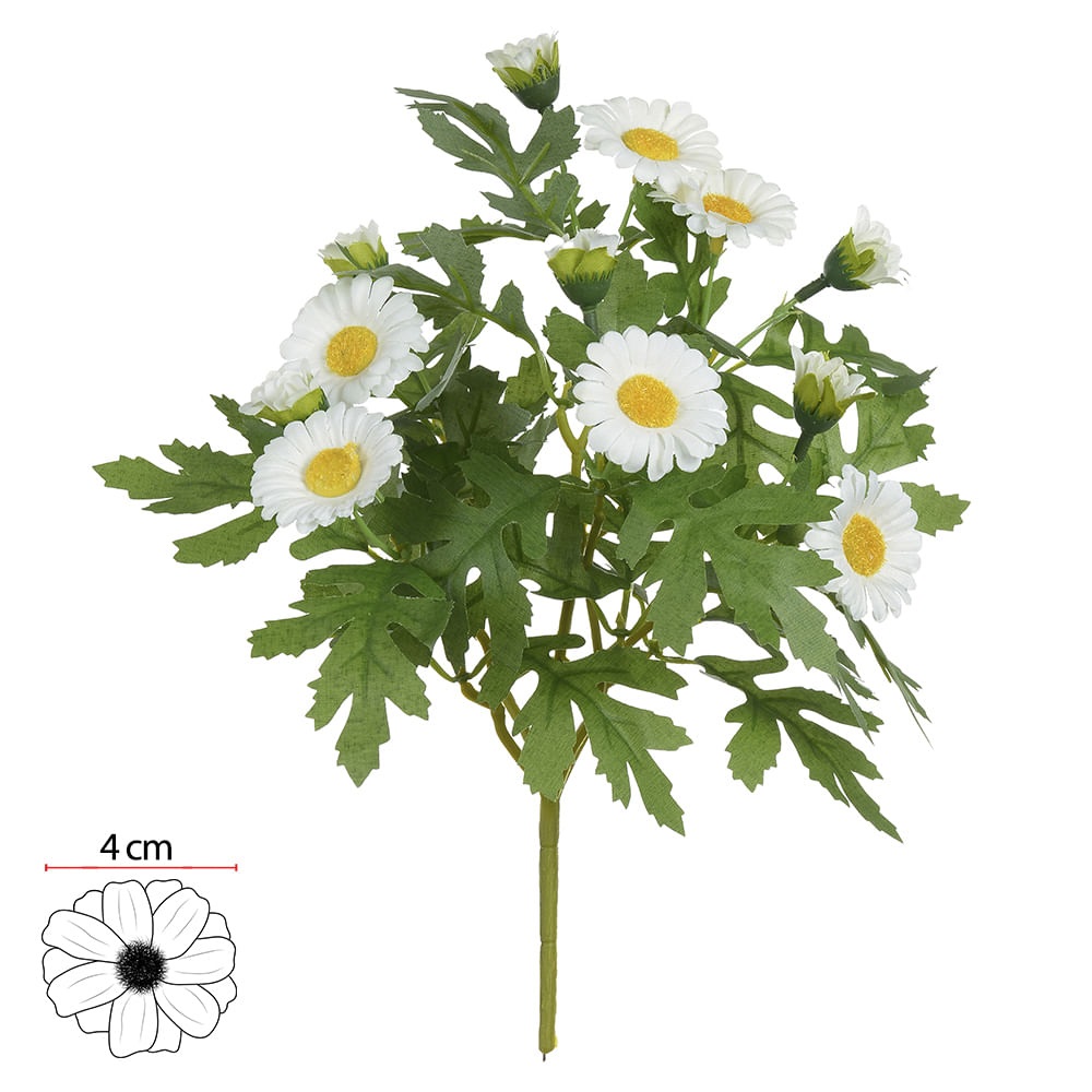 Buque Margarida x12 Branco 26cm