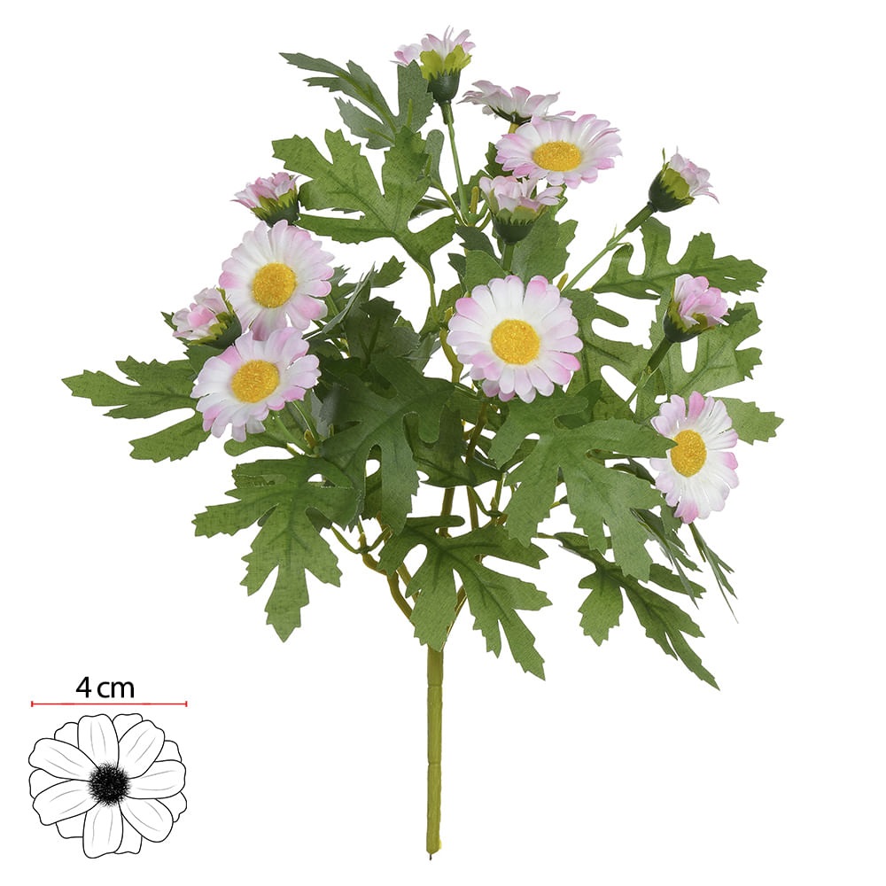 Buque Margarida x12 Rosa 26cm