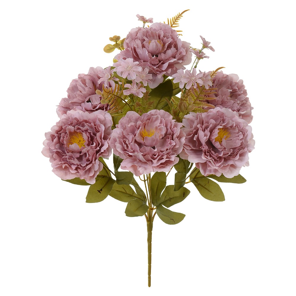 Buque Peonia x9 Rosa Antigo out 49cm