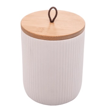 Potiche de cer C/tampa Bambu 10x12cm