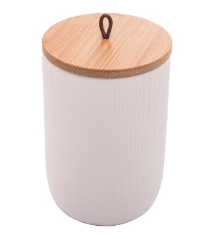 Potiche de cer C/tampa Bambu 10x15cm