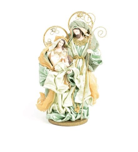 Sagrada Familia Verde/ouro 29cm