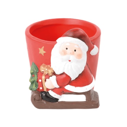 Vaso Papai Noel 8cm