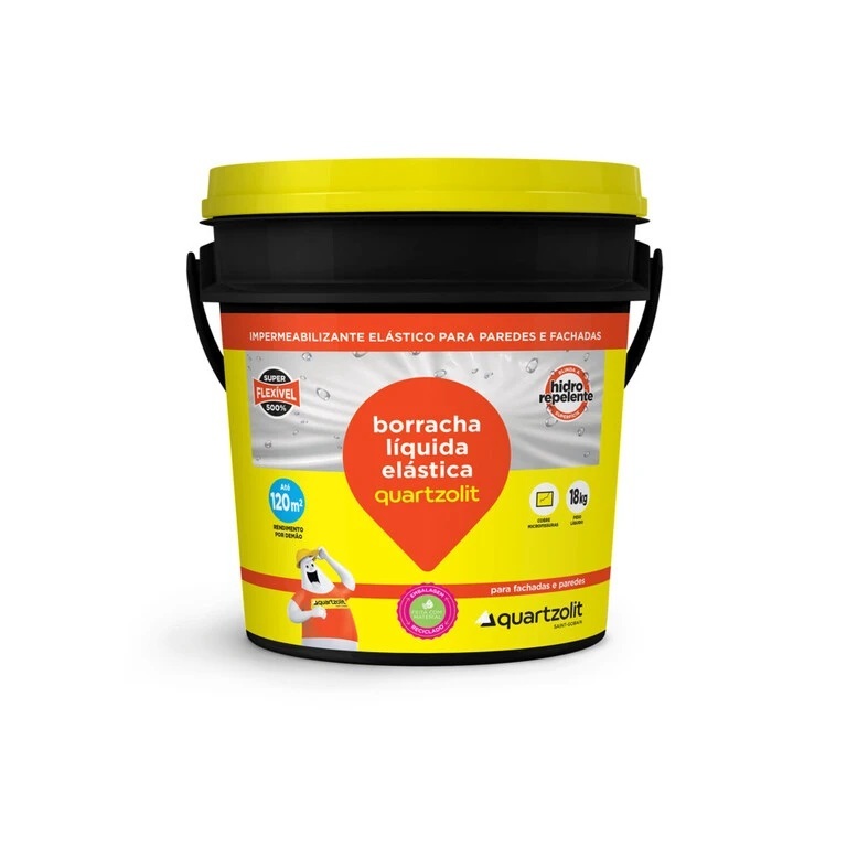 Borracha Liquida Cinza 18kg Quartzolit