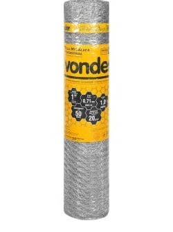 Tela P/pinteiro 1”x22x 1,0x50mt Vonder