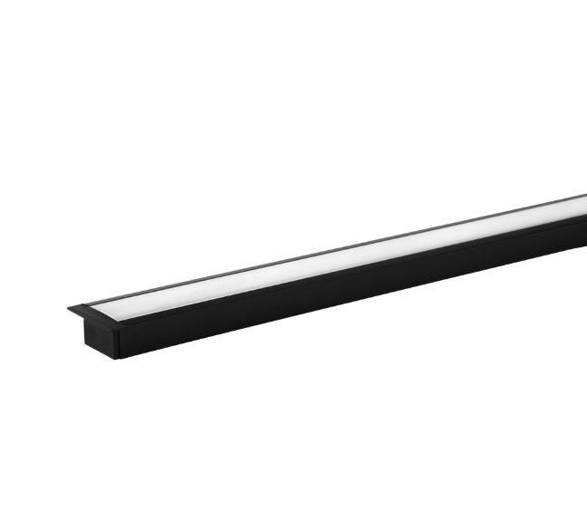 Perfil Embutir 2 Metros 25x14mm Preto Blumenau