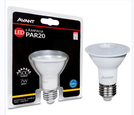 Lampada led Par20 7w 3000k Avant